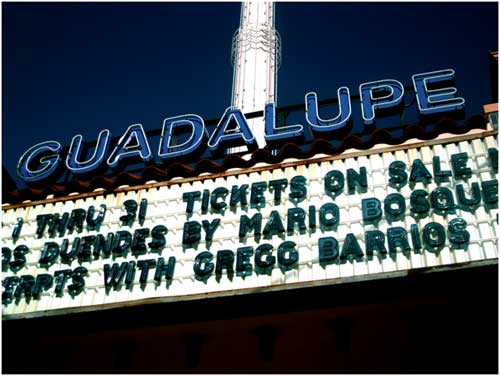 Gregg Barrios and Rancho Pancho on the Guadalupe marquee guadalupe marquee RANCHO PANCHO a hit at the Guadalupe